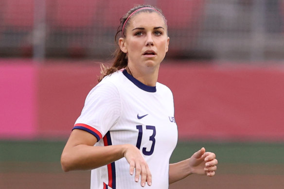 Alex Morgan has taken aim at FIFA’s prospective Women’s World Cup sponsorship deal with Visit Saudi.