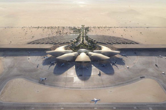 Saudi Arabia’s new 100 per cent renewable Red Sea Airport.