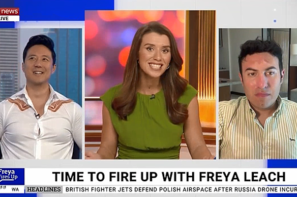 Sky News’ short-lived Freya Fires up aired an interview with a guest wearing raw rashers of bacon.