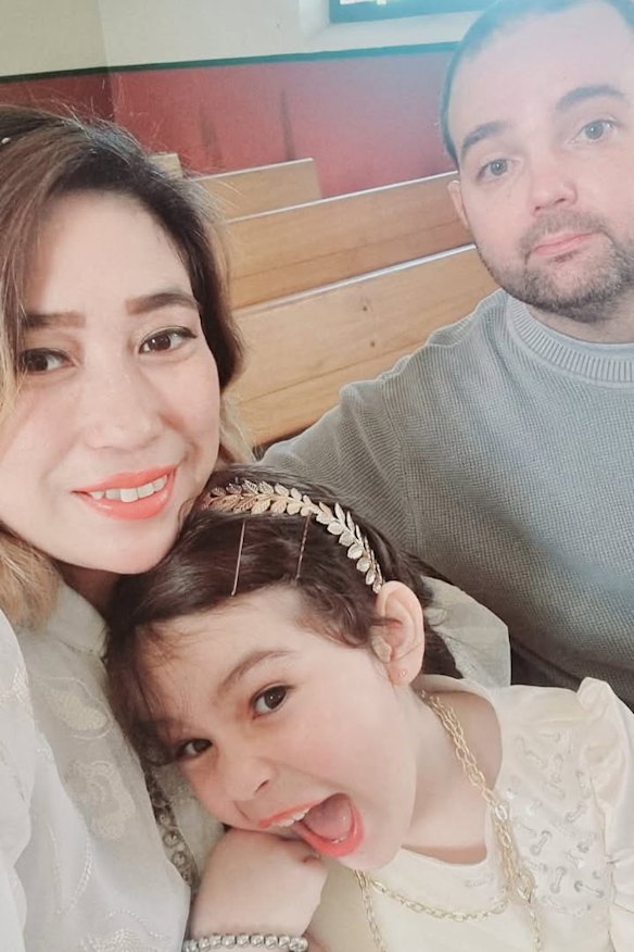Tim Ryan, pictured with wife Julie and daughter Thessa, has no intention of moving back to Sydney.