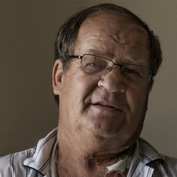 Tommy Raudonikis in his hospital room at Princre of Wales in December 2017.