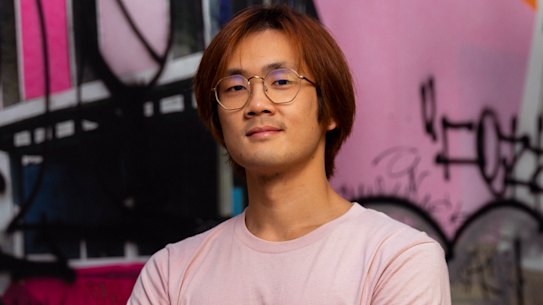 Student Boris Tam outside UTS in Sydney. He says neither major party is doing enough to attract Millennial voters.