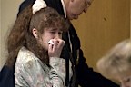 Christa Pike, then aged 18, cries after being sentenced to death on March 30, 1996 in Knoxville.