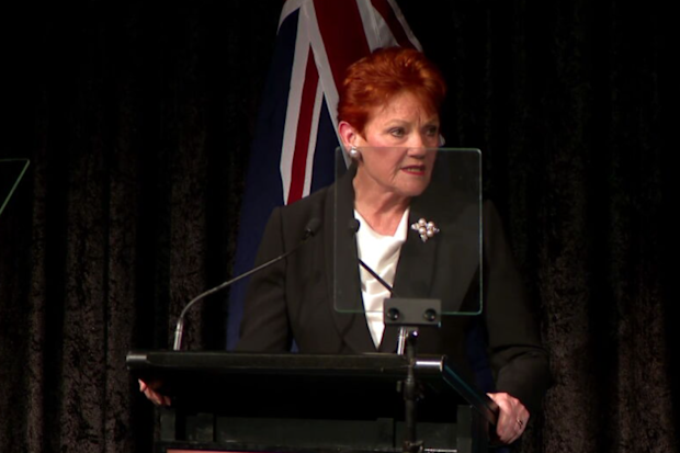 Some attendees paid $500-dollars to meet Pauline Hanson, the woman who received a standing ovation as the party leader set her sights on the state.