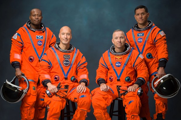 Artemis III crew (L-R: Andre Douglas, Luca Parmitano, Randy Bresnik and Frank Rubio)