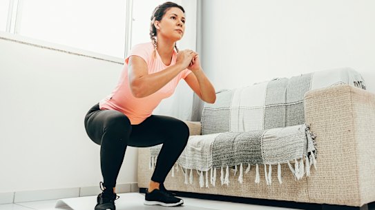 With just a little bit of space at home, you can do this short workout.