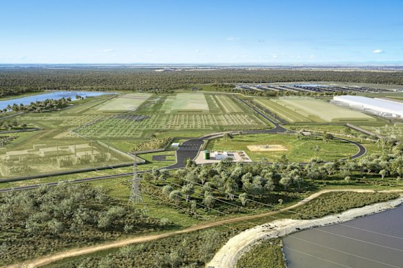 The Western Downs proposed data centre development.
