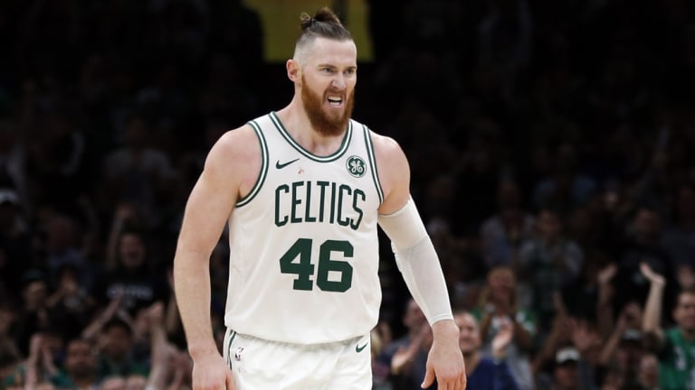 Boston Celtics centre Aron Baynes.