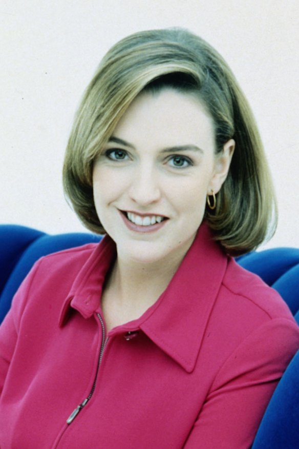 Sloane as a  24-year-old TV presenter for Money on Channel Nine.