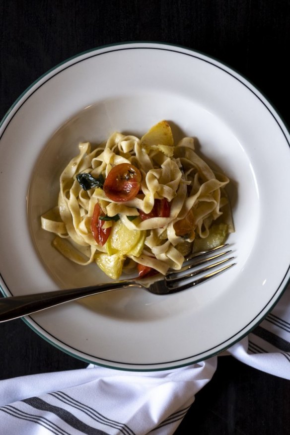 Pasta courses are made fresh daily.
