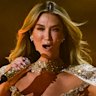 Goodrem shimmers on the Eurovision stage.