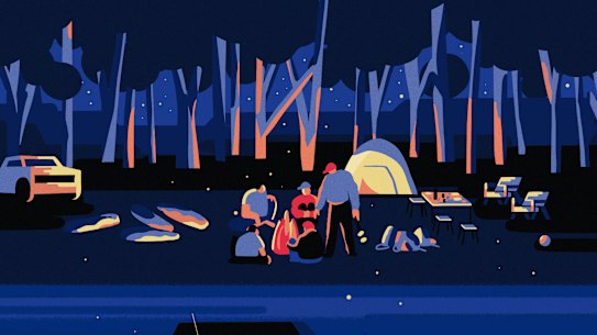 A camping trip sparks warm childhood memories of the generosity of others.