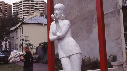 Joy, by artist Loui Fraser, was installed at the corner of Yurong and Stanley streets in East Sydney in 1995. By 1997, she was gone.