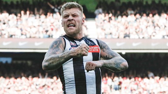 Jordan De Goey was crucial for Collingwood on Anzac Day.