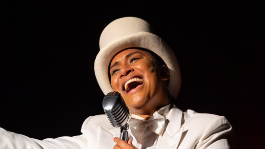 Elenoa Rokobaro flexes gender like a kind as Nellie Small.