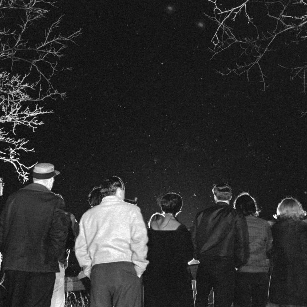 In 1966, with unidentified flying objects reportedly frequenting the southern Michigan area, curious citizens turned out by the hundreds to scan the night sky. 