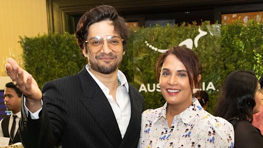 Ali Fazal and Richa Chadha at the event in Mumbai on Thursday.