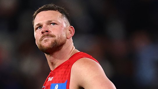 Steven May is facing scrutiny after his clash with Carlton’s Francis Evans on Saturday night.