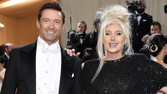 Hugh Jackman and Deborra-lee Furness at the Metropolitan Museum of Art’s Costume Institute benefit gala in 2022.