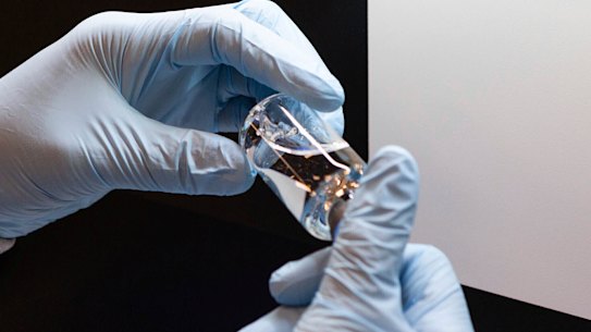 A vial of the drug remdesivir, which Gilead Sciences claims improves outcomes for COVID-19 patients.