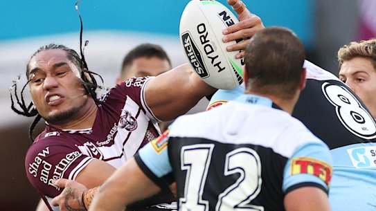 Marty Taupau is close to Sam Rahme, the man behind the bid to buy the Sea Eagles.
