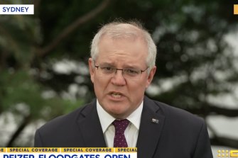Scott Morrison speaking on the Today show earlier this morning. 