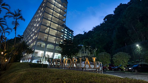 The cemetery sits at the foot of a corner of the Atlantic Forest in the city of Santos, on the coast of Sao Paulo, Brazil.
