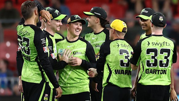 Happy days: The Thunder has turned the worst season in a decade of BBL into a finals appearance.