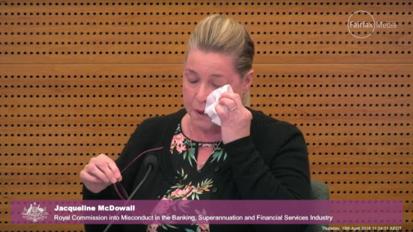 Jacqueline McDowall told the banking royal commission that Westpac’s bad advice had led to her family losing their home.
