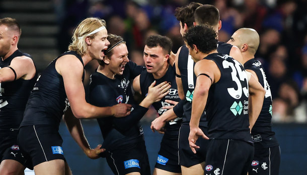 Early celebrations ended in familiar fashion for Carlton.