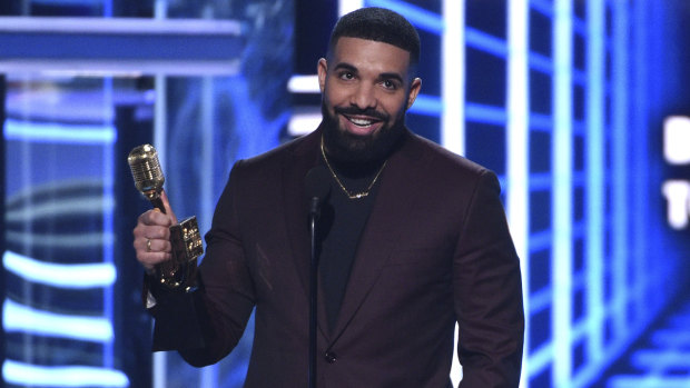 Drake accepts the award for Top Artist at the Billboard Music Awards.