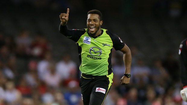 Jordan during his time with the Sydney Thunder in 2019. 