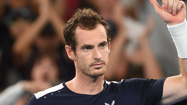 Andy Murray during the Australian Open, which at one point looked like being the former world No.1's swansong.