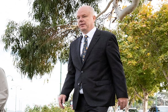 Simon Patterson outside the Supreme Court in Morwell.