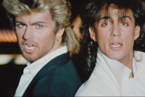 George Michael and Andrew Ridgeley in Wham!