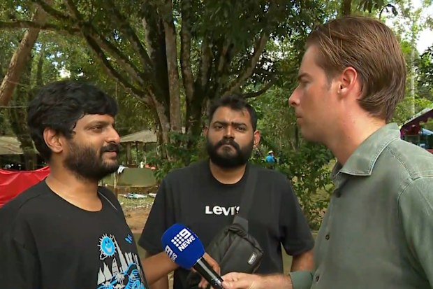 Ganesh (left) and his brother are the uncles of two Sydney brothers who are missing along with their parents.