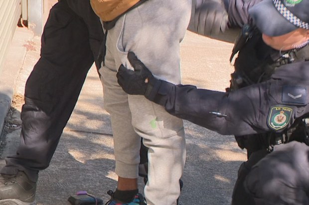 The alleged offender was reportedly found with a knife stashed in his pants.