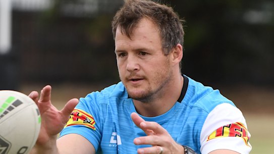 Josh Morris has asked for a release from the Sharks - but the club has refused to budge despite salary cap pressures.