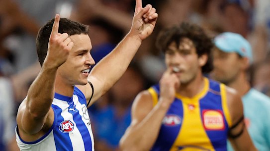 Luke Davies-Uniacke is developing into one of the AFL’s best midfielders.