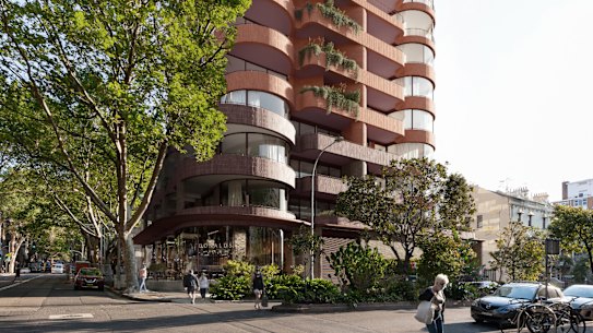 An artist’s impression of an earlier proposal for the Chimes site, which sought to replace 80 apartments with 31.