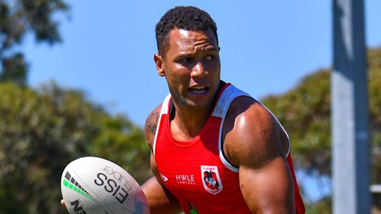 St George Illawarra Dragons recruit Moses Mbye.