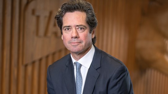 Former AFL chief executive Gillon McLachlan is the new Tabcorp boss.