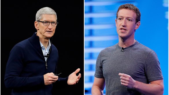 Apple CEO Tim Cook and Facebook's Mark Zuckerberg have taken veiled swipes at each other over the years.