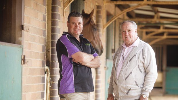 Queanbeyan trainers Joe and Frank Cleary. 