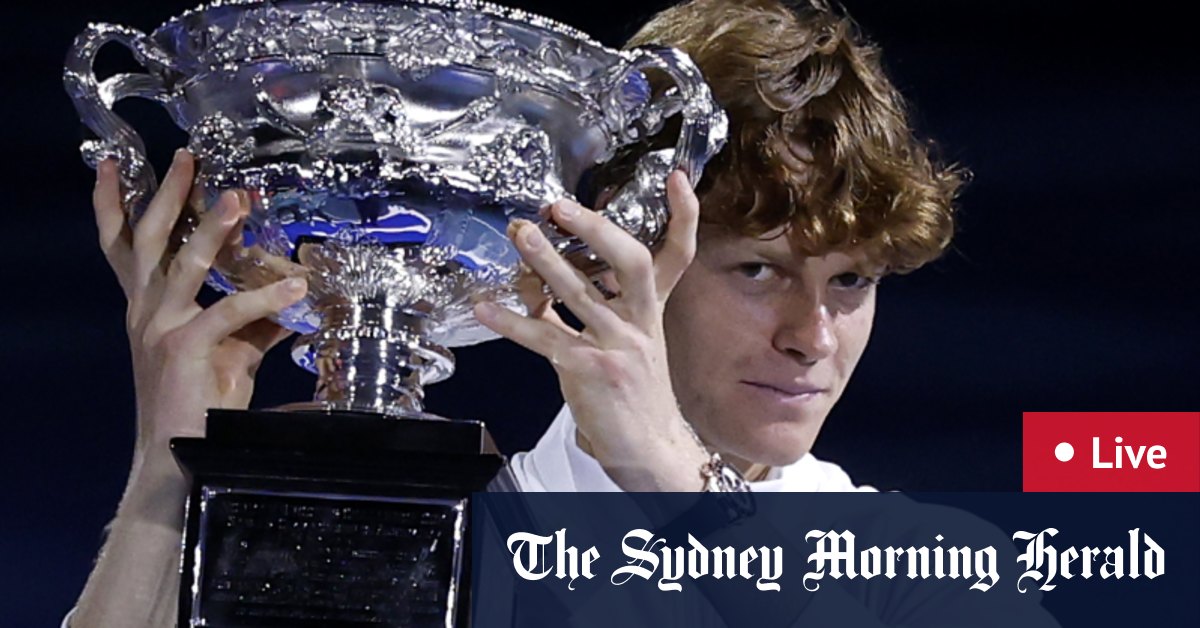 Australian Open 2025 as it happened Jannik Sinner v Alexander Zverev