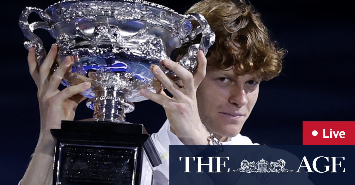 Australian Open 2025 as it happened Jannik Sinner v Alexander Zverev