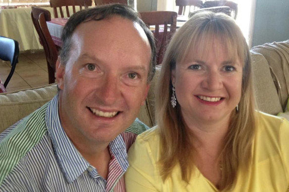 Walcha sheep grazier Mathew Dunbar with partner Natasha Beth Darcy, who was found guilty of murdering him.