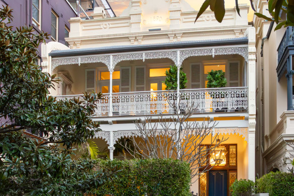 Saraville is set on prized Challis Avenue, just doors away from the $14.7 million terrace of Prue MacLeod.