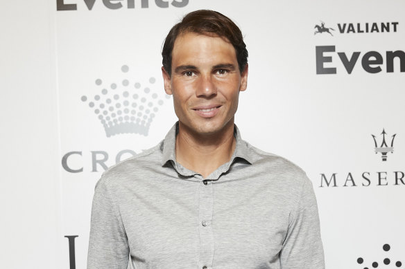 Rafael Nadal at the Crown IMG bash back in 2020.