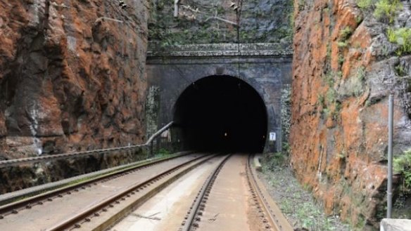 One of the tunnels on the Blue Mountains line that will be upgraded to make it suitable for the new intercity trains.